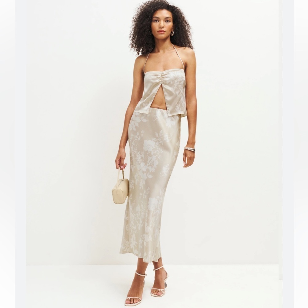 Reformation silk two piece set - New with tags